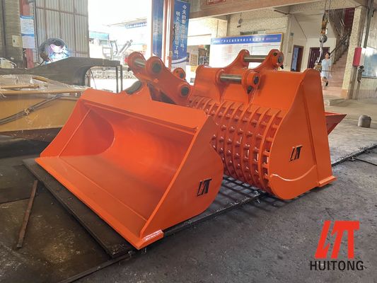 Hydraulische kantelbak 6-10T Graafmachine 0,3m3 SK60 EX60 voor grachtenschoonmaak en grondniveling