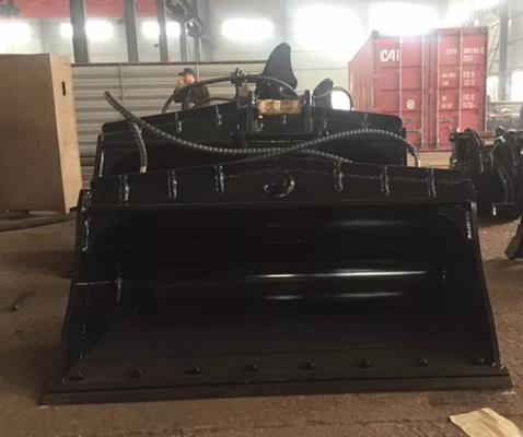 Gepersonaliseerde opening van stalen kantel emmer 0,1-0,75 CBM capaciteit voor graafmachines