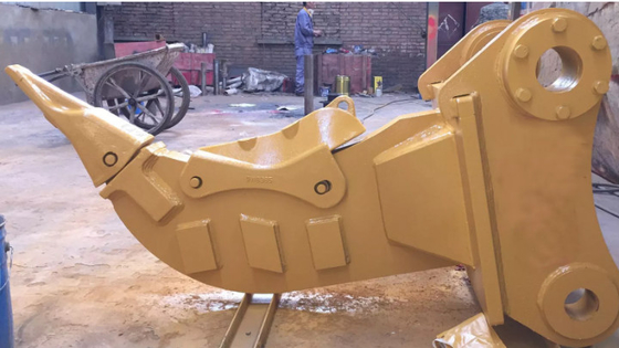 Krachtige gele graafmachine Stump Ripper Uitzonderlijke sterkte graafgereedschap voor het extraheren van boomwortels