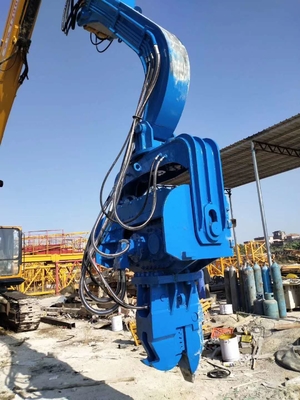 15Ton graafmachine Hydraulische stapelhamer met vicearm graafmachine bevestigingen Piling Driver voor bouwmachines bevestiging
