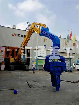 ISO-gecertificeerde 20 ton graafmachine Hydraulische stapel Vibro hamer met 2,5M vice arm Constructie machine