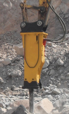 Efficiënte hydraulische graafmachine hamer voor het breken van rots beton top type